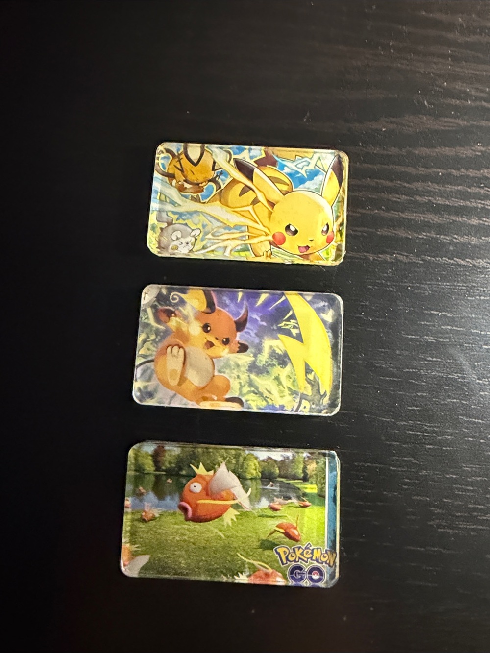 Hand made Pokemon  Magnets - 3 pack Pikachu/Raichu/Magikarp Designs